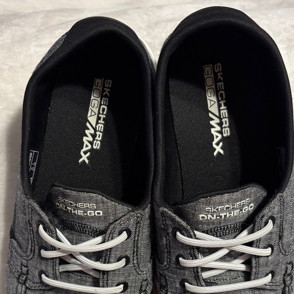 Skechers Women’s Black and White Boat Shoes size 8.5 - Picture 3 of 5